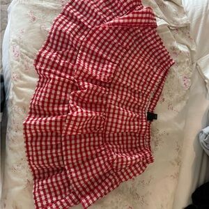 Target Red and White Checkered Skater Skirt